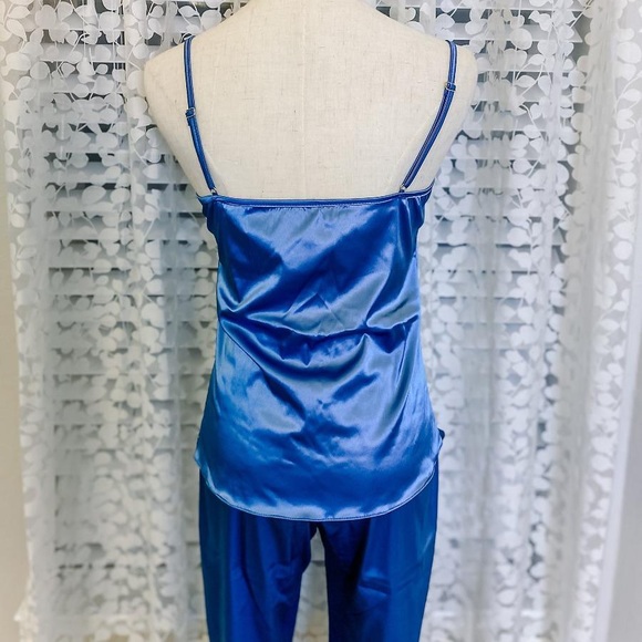 Leon Vivienne pajama set blue with black lace - Picture 3 of 4